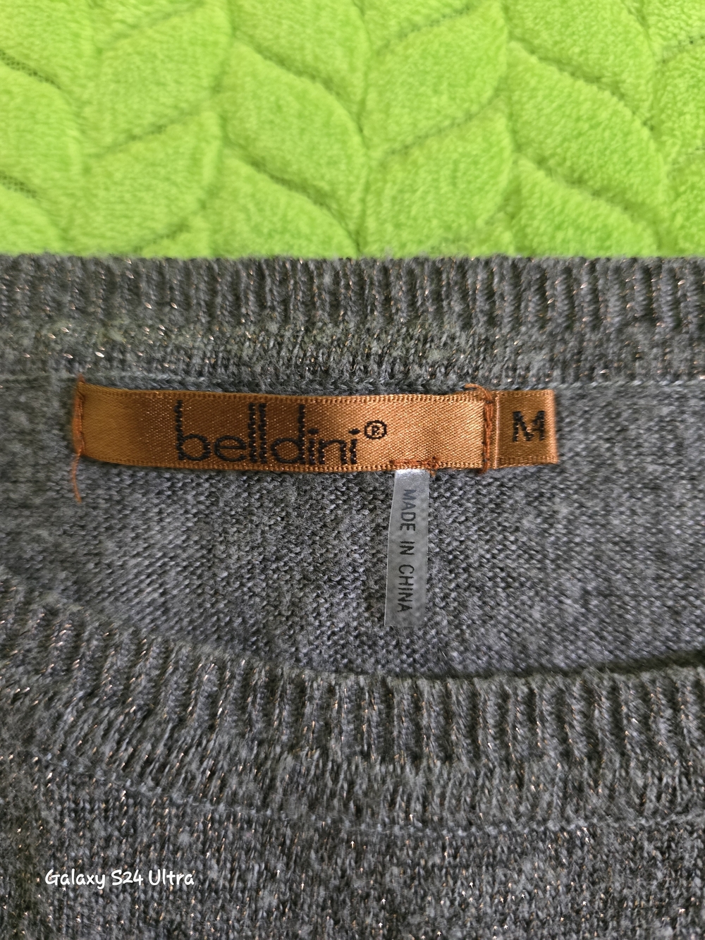 Belldini Women's Medium Gray Knit Sweater